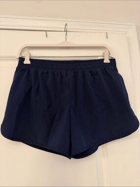 Champion Navy Athletic Elastic-Waist Shorts